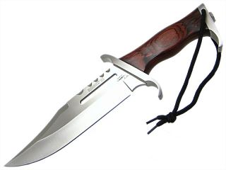 Hibben III Fighter Laminated Wood Handle Bowie Knife