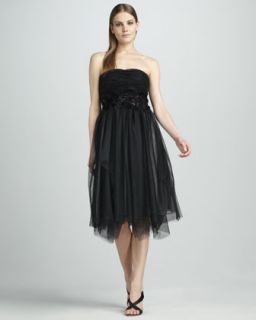 Sally Miller Ruched Pleated Skirt Dress   