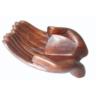 World Playground Buddhist Natural Wooden Hand Bowl (30cm