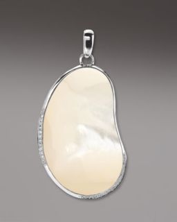 Silver Pave Diamond Pendant  