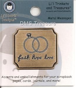 LiL Davis Trinkets and Treasures Faith Hope Love Charm