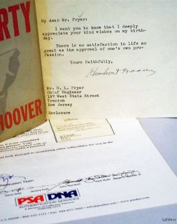 Challenge to Liberty Signed Herbert Hoover PSA DNA Certified COA 1st