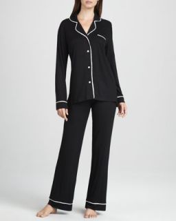 jersey pajamas black ivory $ 125