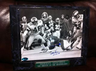 NFL Herman Edwards Miracle in The Meadowlands B w Horizontal