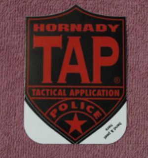 Hornady Ammunition Tap Tatical Application Police Vinyl Decal Sticker