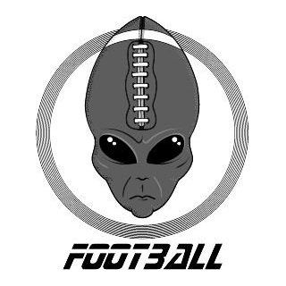 4 Printed color football alien gray FOOTBALL RUGBY FIELD