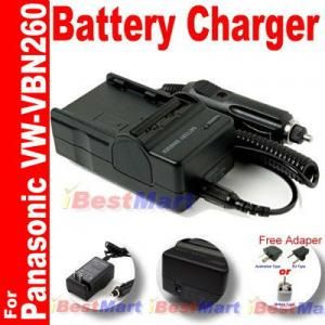  Charger for Panasonic VW VBN260 HDC HS900 SD800 SD900 TM900