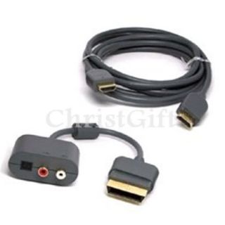 HDMI HD AV Cable Optical RCA Audio Adapter for Xbox 360