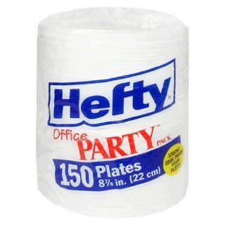 Hefty 8 7/8 Flat Foam Plates, Case Pack, Six   150 Count