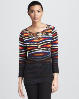  available in black multi $ 160 00 berek beaded horizon print sweater