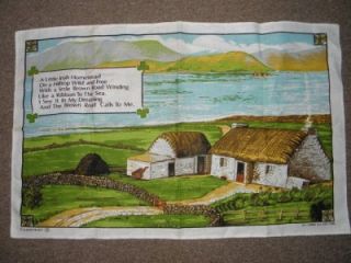  Linen 29 x 18 1/2 A Little Irish Homestead On a Hilltop Wild & Free
