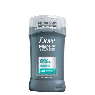 Dove Men + Care Deodorant, Aqua Impact, 3 Ounce (Pack of 2