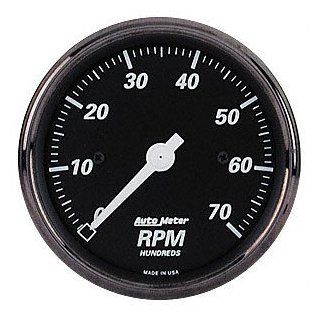 Auto Meter 1498 Black 3 1/8 7000 RPM Electric Tachometer  
