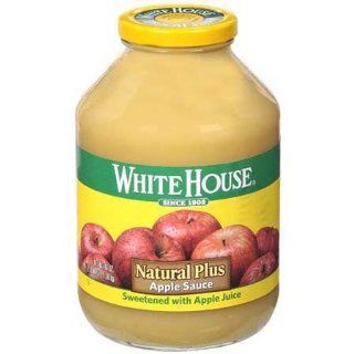 White House Natural Plus Apple Sauce   6 Pack Grocery