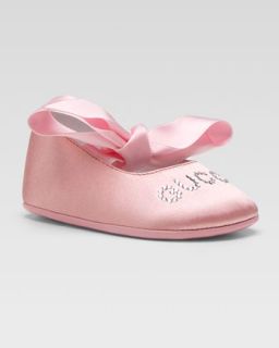  pink available in blue $ 175 00 gucci baby blanca ballerina flat pink