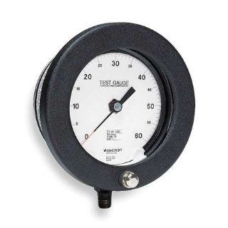 ASHCROFT 60 1082AS 02L 200 PSI Pressure Gauge, Test, 6 In, 0 to 200