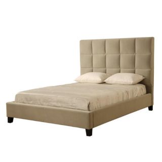 King size Taupe Velvet Tufted Upholstery Bed Frame & Headboard Asian