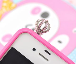  Crystal 3 5mm New Dustproof Plug for iPhone Accessories Headset