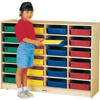 Jonti Craft 0625JC, 24 Paper tray Cubbie With Colored
