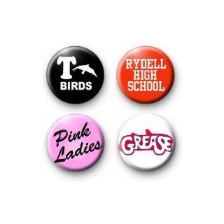 Set of 4 GREASE 1.25 MAGNETS ~ Rydell High T Birds Pink