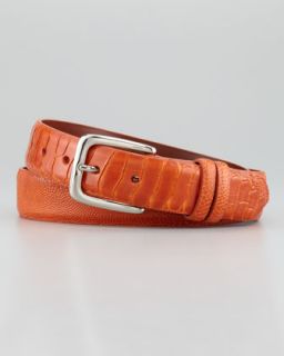 ostrich leg belt orange $ 220