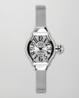  small mesh strap tonneau case watch available in silver $ 175 00 miami