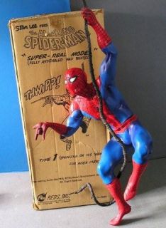 spider man himself measures a whopping 28 tall x 16