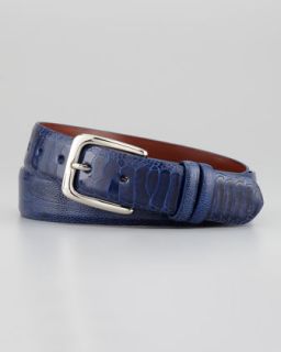 ostrich leg belt pacific blue $ 220