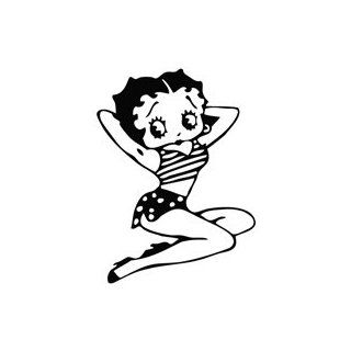 Betty Boop Arms Up   Cartoon Decal Vinyl Car Wall Laptop