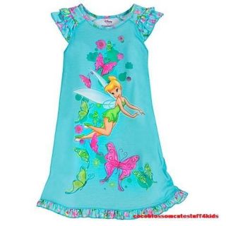 Girls 8 9 yrs Size 10 Disney Tinker Bell Nightshirt Nightgown $16 50