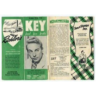 KEY Magazine Food Fun Frolic Los Angeles 1950 Everything