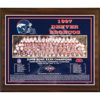  Super Bowl 32 XXXII Championship 11x13 Plaque