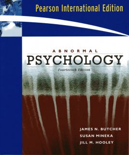 Abnormal Psychology by Butcher 14th International Edn