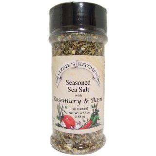 Lizzies Kitchen, Seasoned Sea Salt with Rosemary & Basil , 5.90 Ounce