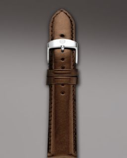 Y0RAZ Michele 20mm Patent Leather Strap, Espresso