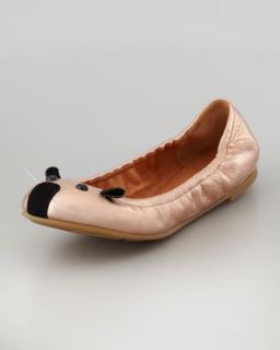 soft mouse ballerina flat rose gold $ 198