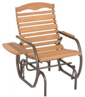 Jack Post Country Garden Glider Chair with Tray