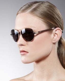 TOMS Eyewear Classic 301 Aviator Sunglasses, Blush   