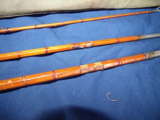 Vintage Horrocks Ibbotson Seth Green Bamboo Fishing Rod