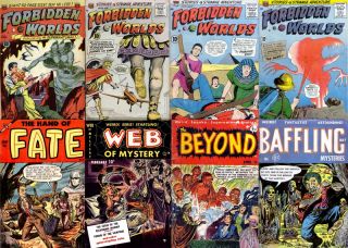 Golden Age Horror Strange Tales Comics in DVD Forbidden Worlds Web of