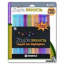 New Zazzle Reg Brights Highlighters Ten Color Set