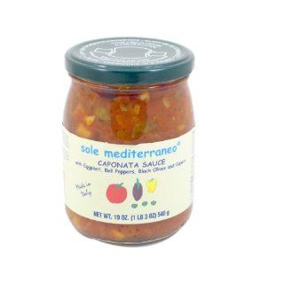 Sole Mediterraneo Caponata Sauce with Eggplant, Zucchini, Bell Peppers