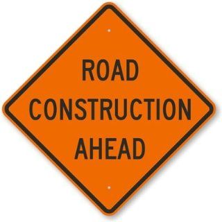 Road Construction Ahead Sign, 24 x 24