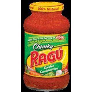 Ragu Chunky Garden Combination Spaghetti Sauce 26 oz (Pack of 12