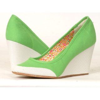 Ladies Green Classic Slip On Shoes Designer Pumps 5.5