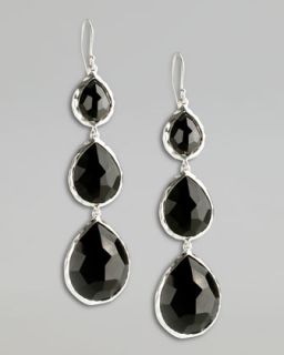  in silver $ 695 00 ippolita triple teardrop earrings onyx $ 695