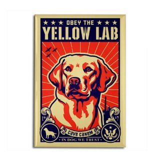 Obey the Yellow Lab USA Magnet Rectangle Magnet by