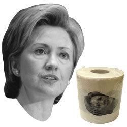 Rolls of Hillary Clinton Tiolet Paper Funny Crap