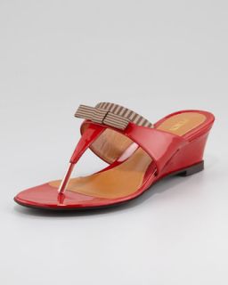  thong sandal red available in red $ 455 00 fendi striped fabric patent