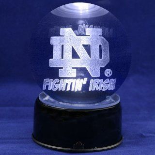 NCAA Notre Dame Fighting Irish Team Logo Laser Globe Home
